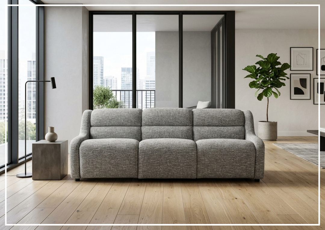 Gio Fabric Power Reclining Sofa | Power Headrest & Footrest | Hidden Motion Controls | Bernhardt-Jennihome