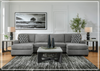 Gio Italia Brinkdale Court U-Shape 3-Piece Gray Fabric Sectional with Chaise-Jennihome