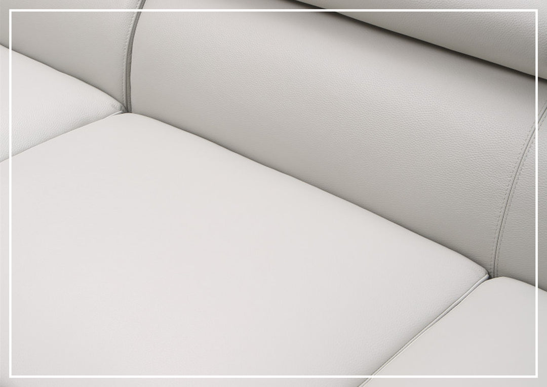 Gio Italia Brixton Leather Sectional Sofa With Chaise