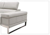 Gio Italia Brixton Leather Sectional Sofa With Chaise