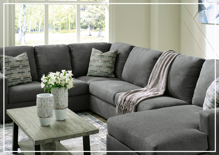 Gio Italia Edenridge 3-Piece U-Shape Fabric Sectional with Chaise-Jennihome