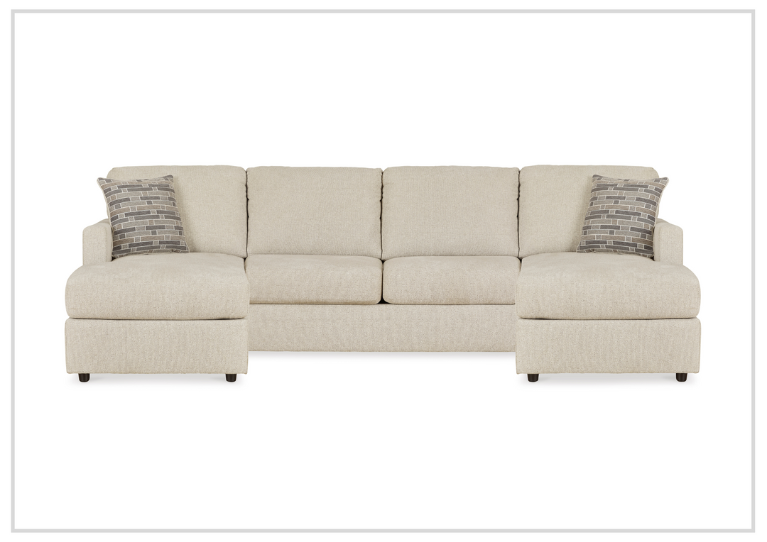Gio Italia Edenridge 3-Piece U-Shape Fabric Sectional with Chaise-Jennihome