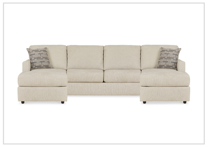 Gio Italia Edenridge 3-Piece U-Shape Fabric Sectional with Chaise-Jennihome