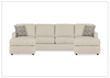 Gio Italia Edenridge 3-Piece U-Shape Fabric Sectional with Chaise-Jennihome