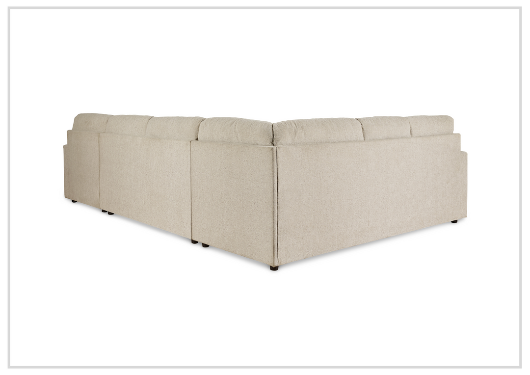 Gio Italia Edenridge 3-Piece U-Shape Fabric Sectional with Chaise-Jennihome