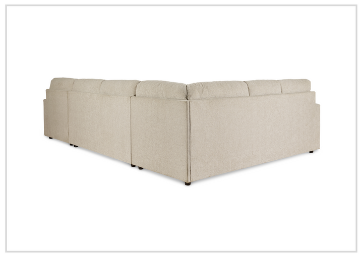 Gio Italia Edenridge 3-Piece U-Shape Fabric Sectional with Chaise-Jennihome