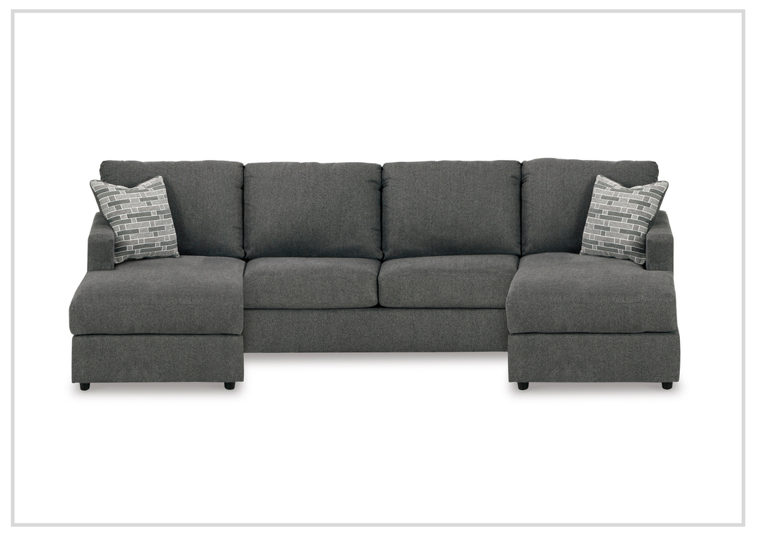 Gio Italia Edenridge 3-Piece U-Shape Fabric Sectional with Chaise-Jennihome