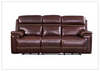 Gio Italia Fabiano 3-Seater Leather Power Reclining Sofa in Brown