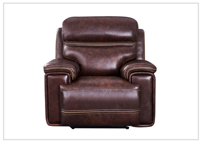 Gio Italia Fabiano Leather Power Reclining Chair in Brown-Jennihome