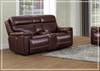 Gio Italia Fabiano 2-Seater Leather Power Reclining Sofa in Brown-Jennihome