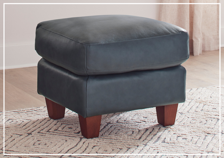 Gio Italia Tirano Leather Ottoman