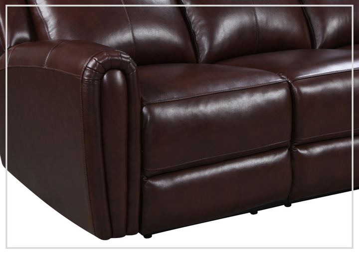 Gio Italia Jaspero Power Reclining Leather 3 Seater Sofa in three Color