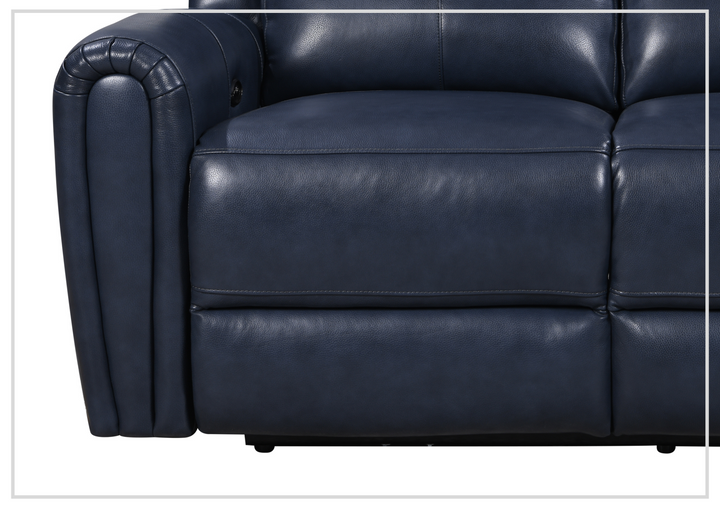 Gio Italia Jaspero Power Reclining Leather 2-Seater Sofa  in three colors