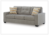 Gio Italia Lorrine 3-Seater Fabric Queen Sofa Sleeper With Two Color Options
