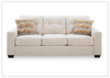 Gio Italia Lorrine 3-Seater Fabric Queen Sofa Sleeper With Two Color Options