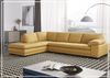 Gio Italia Vierra 4-Seater Premium Leather  L-shaped Sectional Sofa