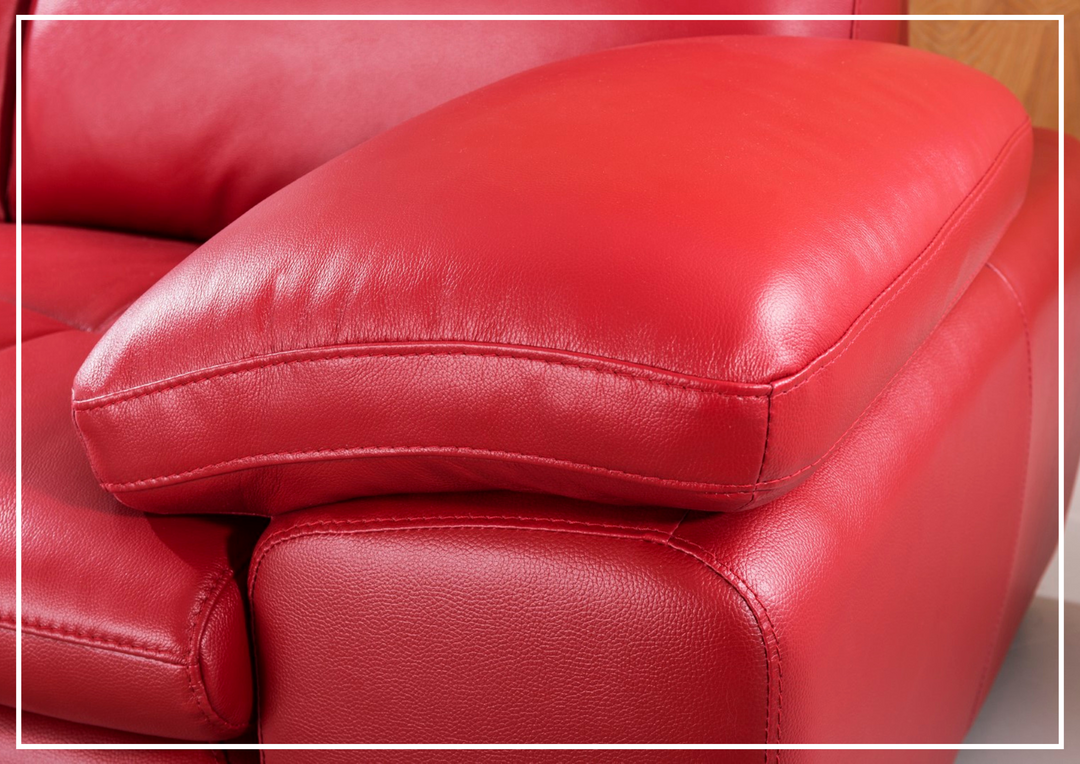 Gio Italia Vierra 4-Seater Premium Leather  L-shaped Sectional Sofa