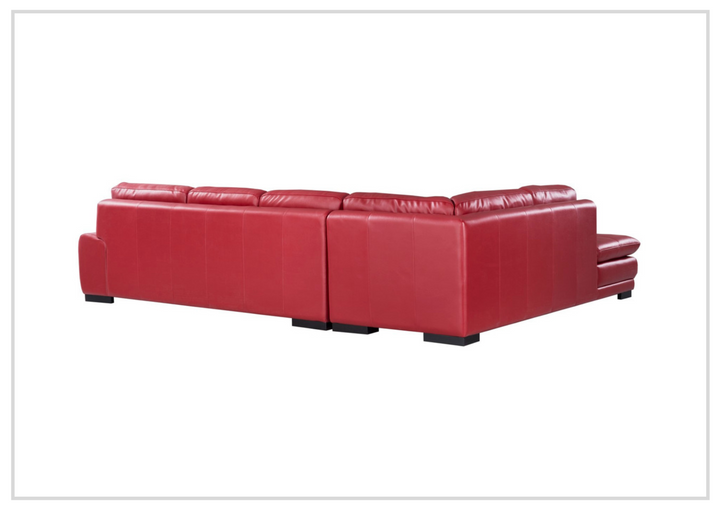 Gio Italia Vierra 4-Seater Premium Leather  L-shaped Sectional Sofa