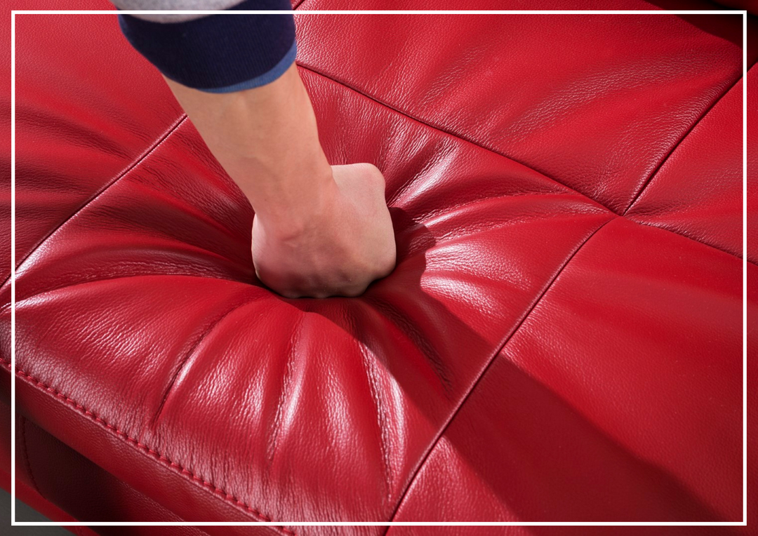 Gio Italia Vierra 4-Seater Premium Leather  L-shaped Sectional Sofa