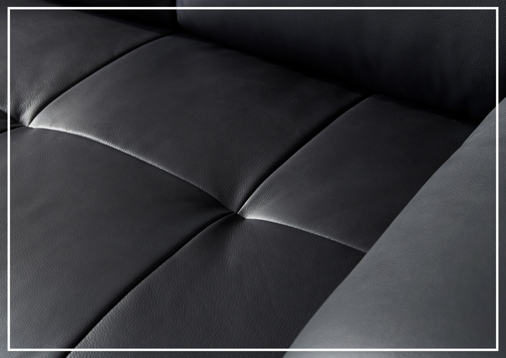 Gio Italia Vierra 4-Seater Premium Leather  L-shaped Sectional Sofa