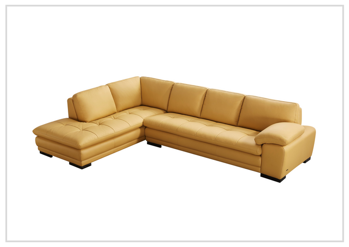 Gio Italia Vierra 4-Seater Premium Leather  L-shaped Sectional Sofa