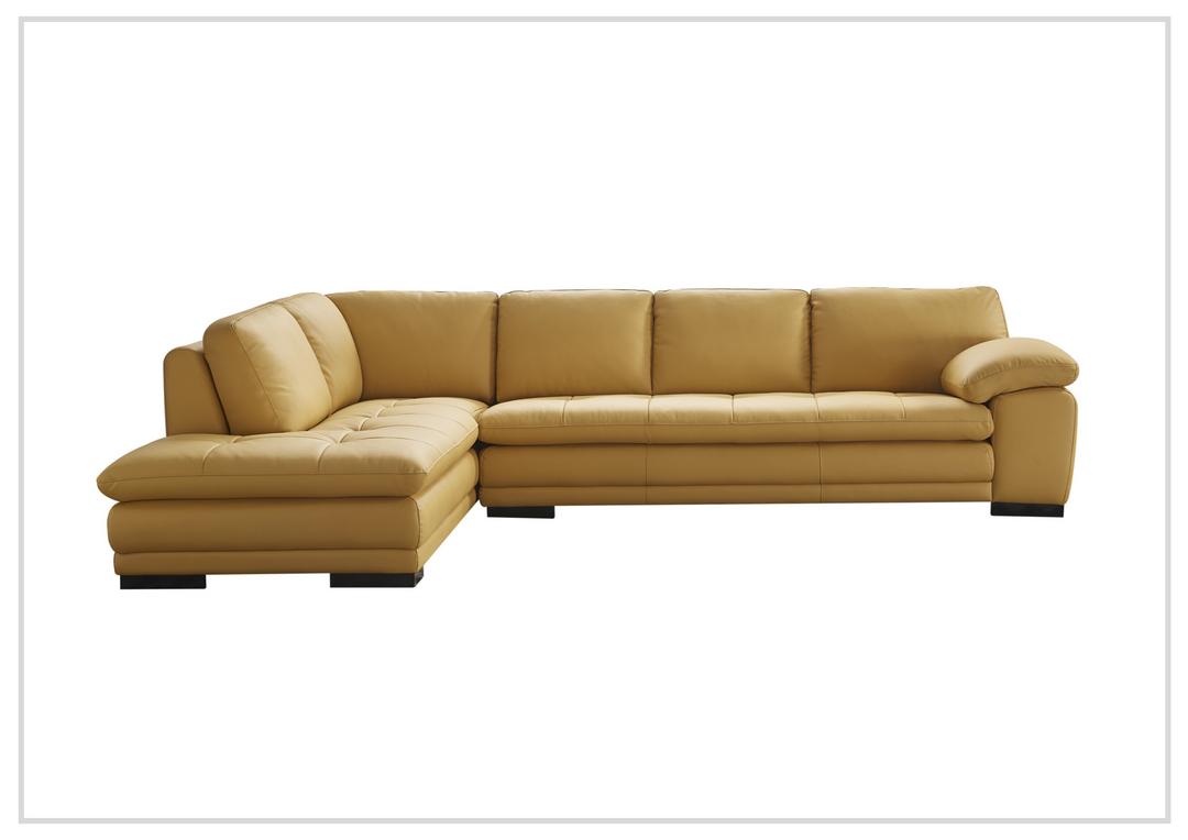 Gio Italia Vierra 4-Seater Premium Leather  L-shaped Sectional Sofa