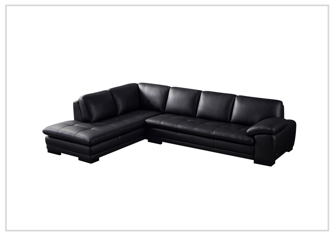 Gio Italia Vierra 4-Seater Premium Leather  L-shaped Sectional Sofa