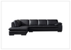 Gio Italia Vierra 4-Seater Premium Leather  L-shaped Sectional Sofa