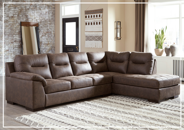 Gio Italia Maledra 2-Piece L-Shaped Sectional Sofa with Chaise