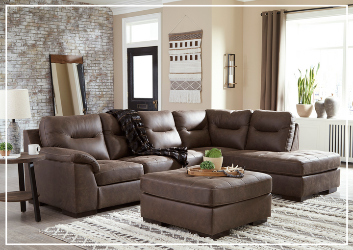 Gio Italia Maledra 2-Piece L-Shaped Sectional Sofa with Chaise