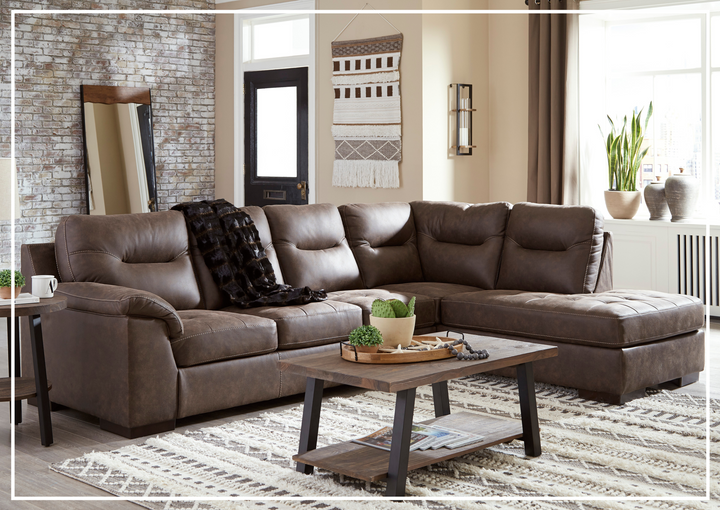 Gio Italia Maledra 2-Piece L-Shaped Sectional Sofa with Chaise