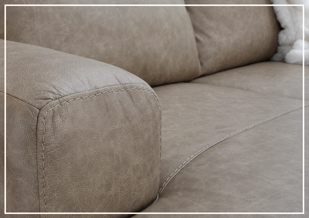 Gio Italia Ametto 2-Piece Brown Leather Sectional Sofa with Chaise-Jennihome
