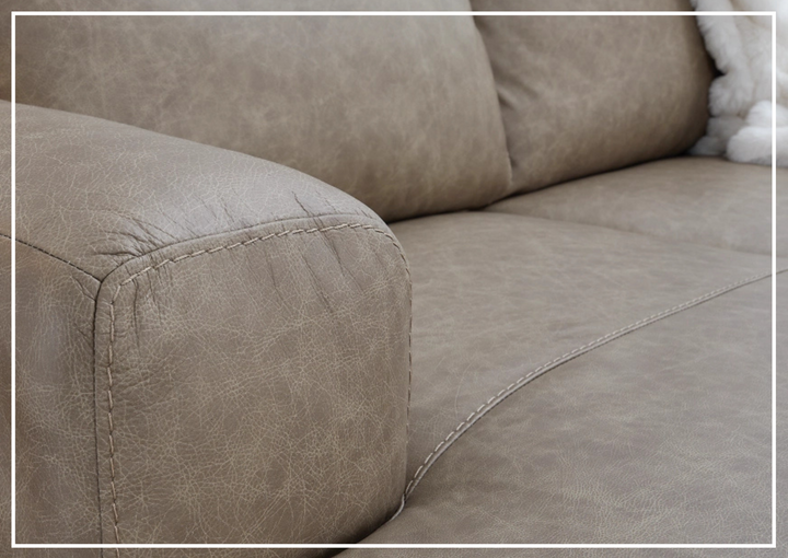 Gio Italia Ametto 2-Piece Brown Leather Sectional Sofa with Chaise-Jennihome