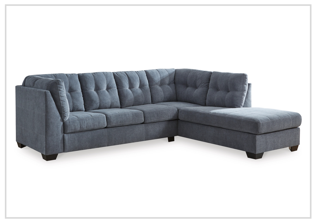 Gio Italia Modern Heritage Marlinton 2-Piece Tufted Fabric Sectional with Chaise-Jennihome