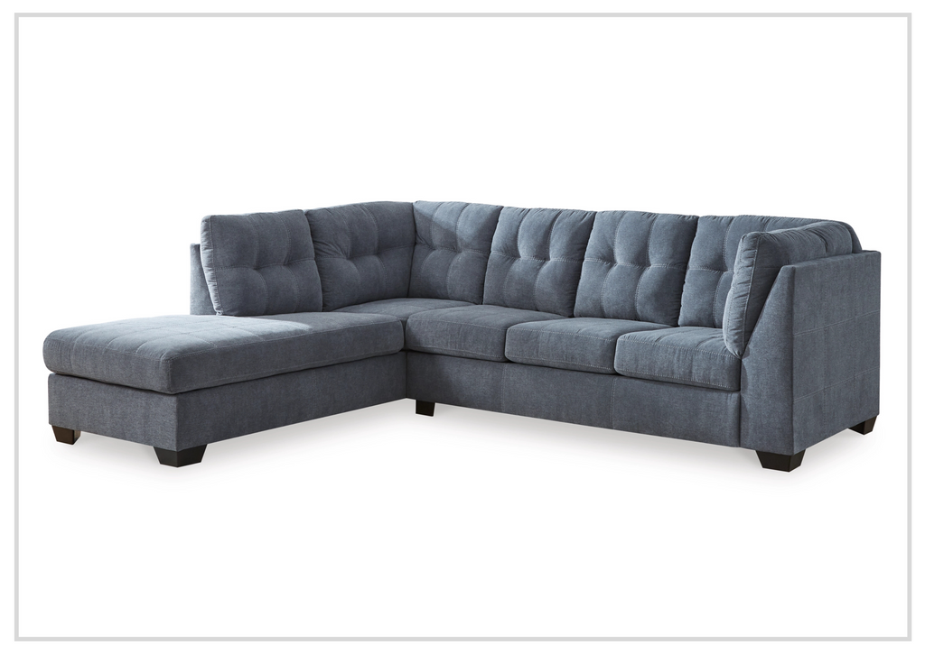 Gio Italia Modern Heritage Marlinton 2-Piece Tufted Fabric Sectional with Chaise-Jennihome