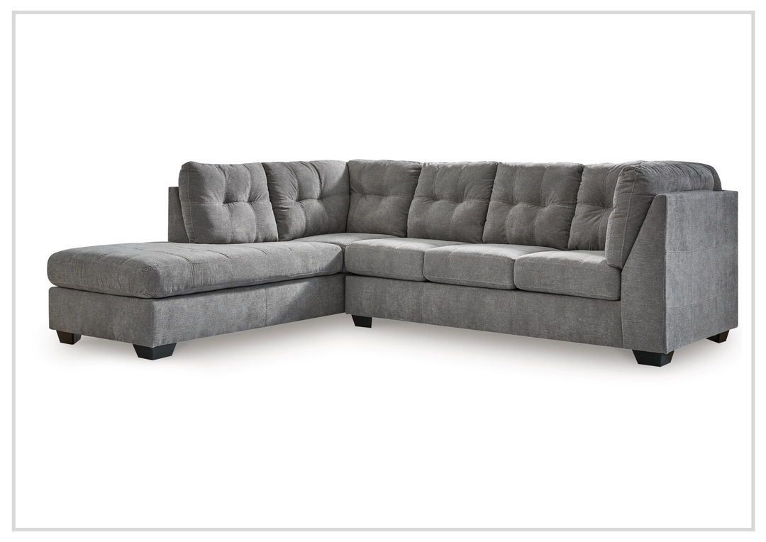 Gio Italia Modern Heritage Marlinton 2-Piece Tufted Fabric Sectional with Chaise-Jennihome