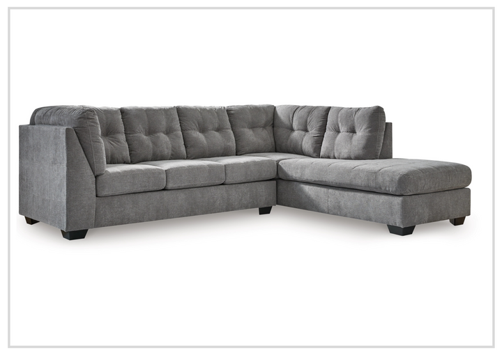 Gio Italia Modern Heritage Marlinton 2-Piece Tufted Fabric Sectional with Chaise-Jennihome