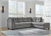 Gio Italia Modern Heritage Marlinton 2-Piece Tufted Fabric Sectional with Chaise-Jennihome