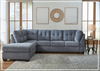 Gio Italia Modern Heritage Marlinton 2-Piece Tufted Fabric Sectional with Chaise-Jennihome