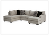 Gio Italia Muggrinson U-shaped Storm Fabric Sectional with Chaise-Jennihome