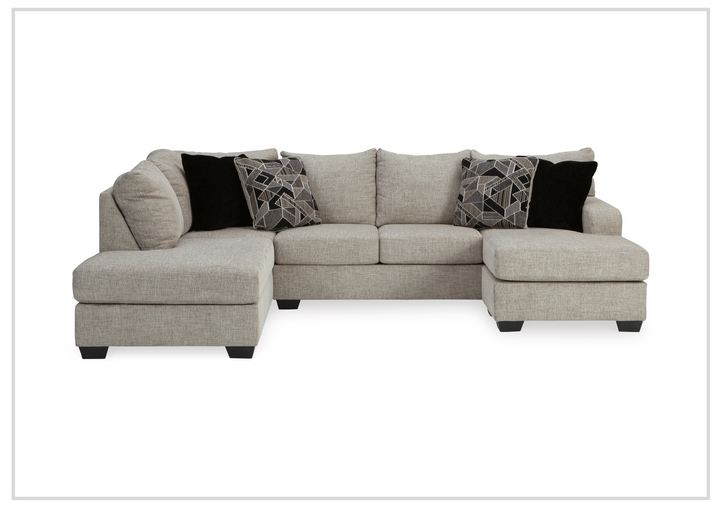 Gio Italia Muggrinson U-shaped Storm Fabric Sectional with Chaise-Jennihome