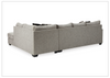 Gio Italia Muggrinson U-shaped Storm Fabric Sectional with Chaise-Jennihome