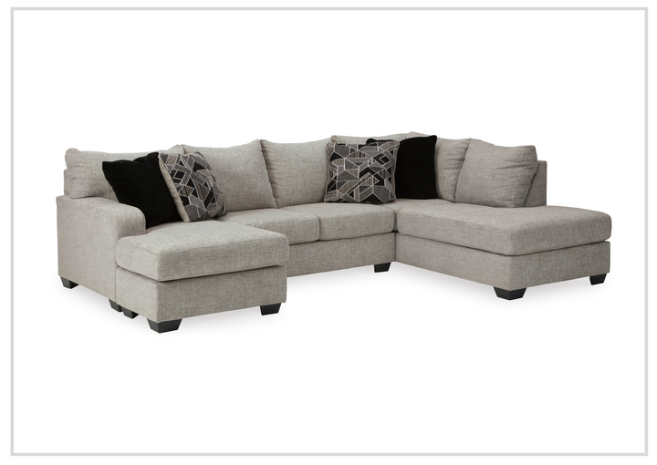Gio Italia Muggrinson U-shaped Storm Fabric Sectional with Chaise-Jennihome