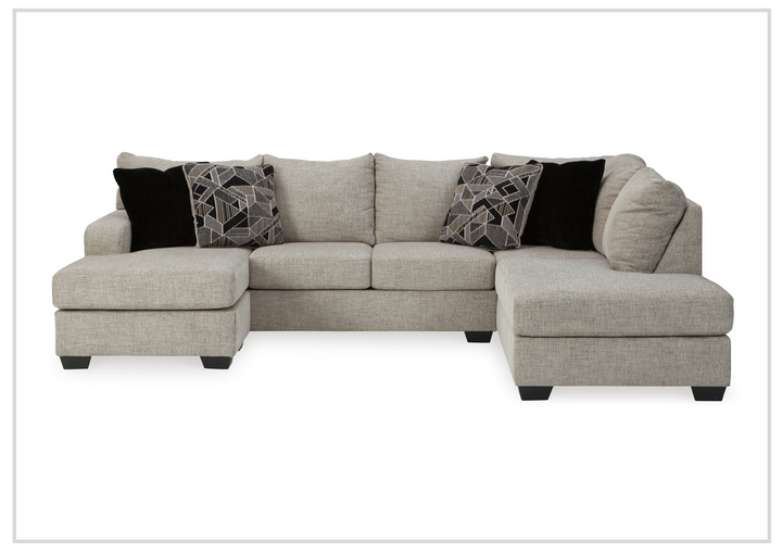 Gio Italia Muggrinson U-shaped Storm Fabric Sectional with Chaise-Jennihome