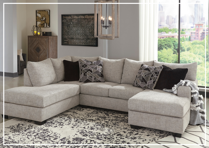 Gio Italia Muggrinson U-shaped Storm Fabric Sectional with Chaise-Jennihome