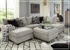 Gio Italia Muggrinson U-shaped Storm Fabric Sectional with Chaise-Jennihome