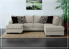 Gio Italia Muggrinson U-shaped Storm Fabric Sectional with Chaise-Jennihome