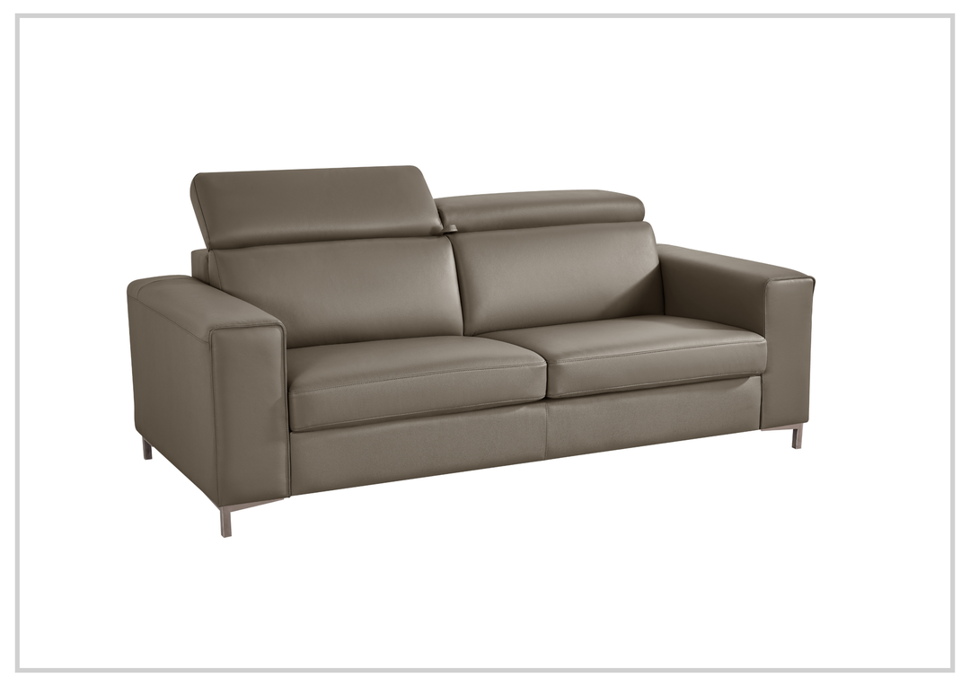 Klaussner Paris Leather Sleeper Sofa with Easy Open mechanism