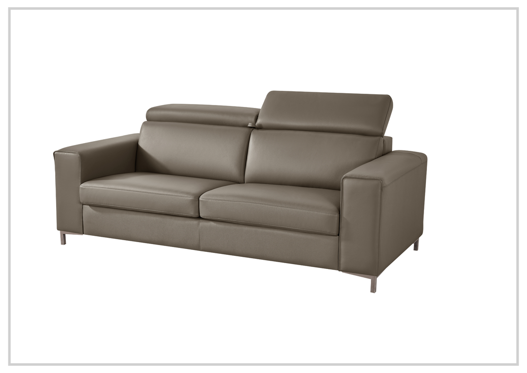 Klaussner Paris Leather Sleeper Sofa with Easy Open mechanism