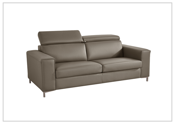 Klaussner Paris Leather Sleeper Sofa with Easy Open mechanism